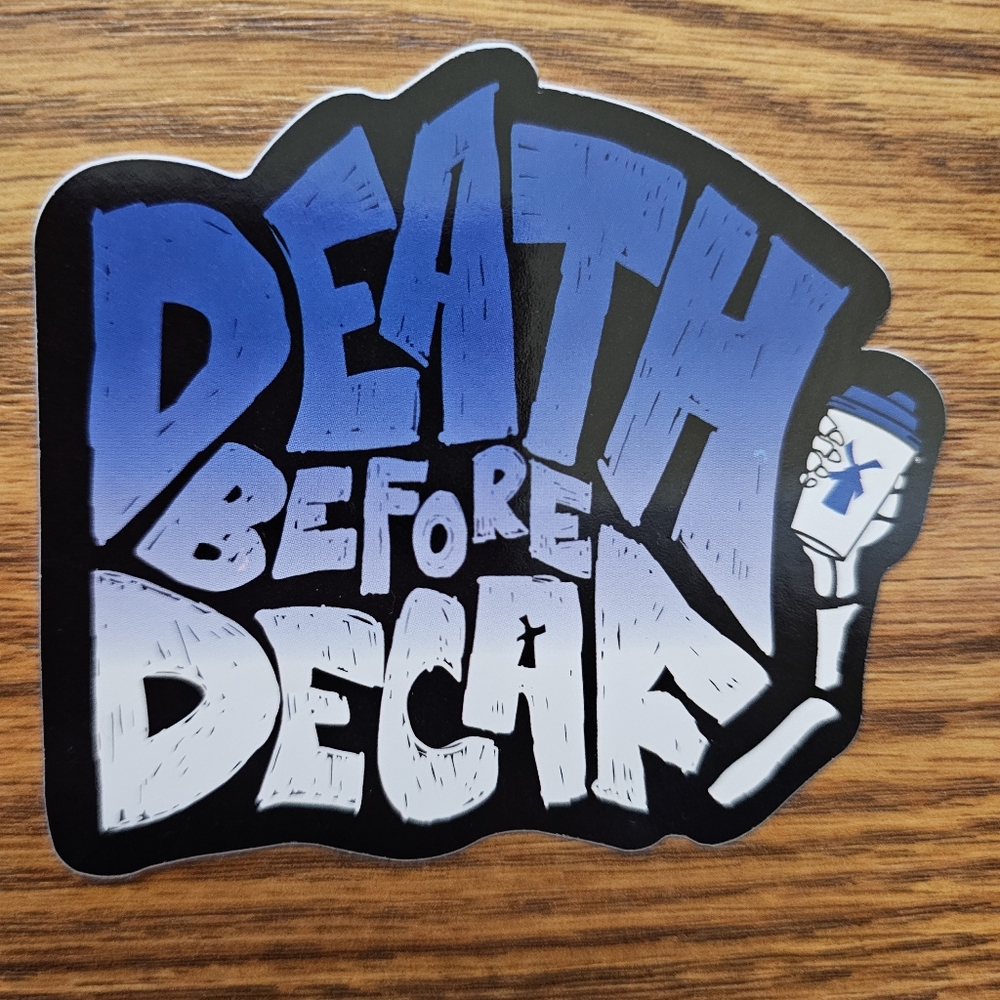 Dutch Bros Blue and Black Graphic Sticker